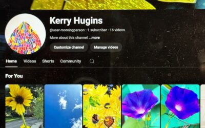 my YouTube channel, brimming with flower shorts, and nature zen